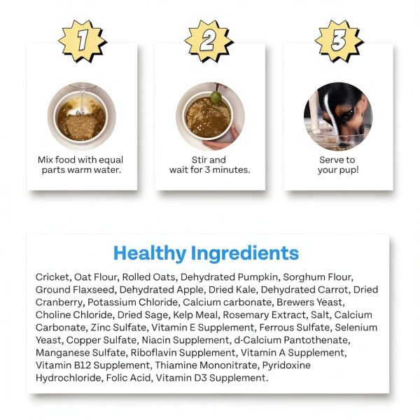 Chippin Dehydrated Dog Food Cricket Protein Sensitive-5