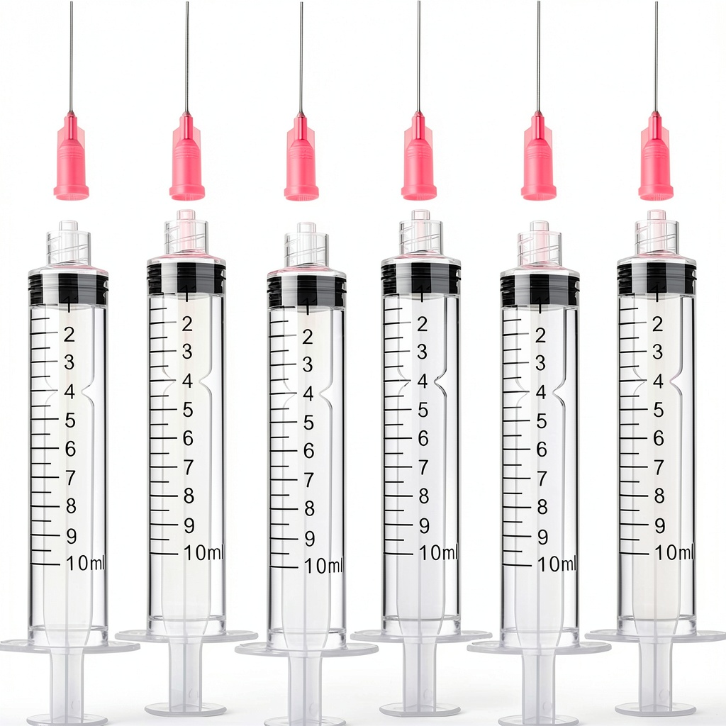 WHS Ink Filling Syringe Set showing syringes with blunt tip needles