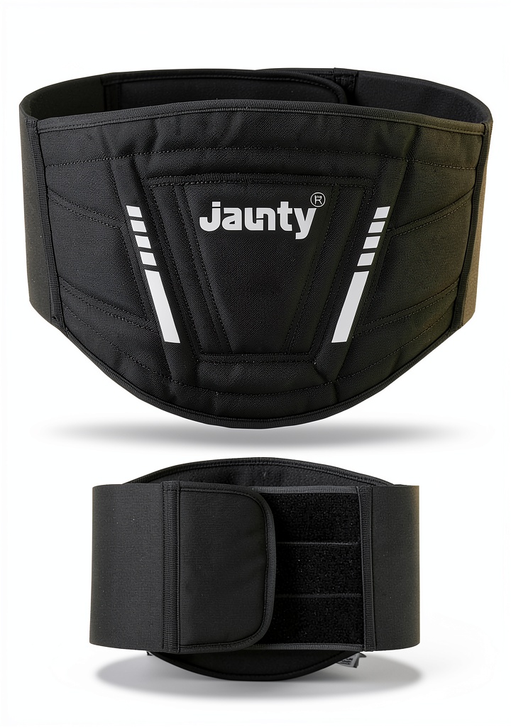 Adult rider wearing JAUNTY kidney belt during a motorcycle ride