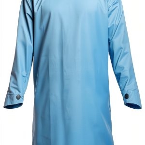 Disposable Waterproof PPE Isolation Gown cocoatlas Blue Thumb Loops-0