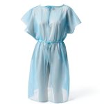 Disposable Isolation Gowns Threlaco 100 Pack Blue 30x42 Unisex-0