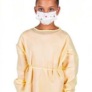Tronex Pediatric Isolation Gown Large Yellow Fluid Resistant SMS100-0