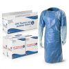 Isolation Gown Dynarex 2140 CPE Thumb Loop Blue Universal Pack of 75-0