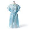 Disposable Isolation Gowns Threlaco 100 Pack Blue 30x42 Unisex-1