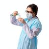 Disposable Isolation Gowns Threlaco 100 Pack Blue 30x42 Unisex-4