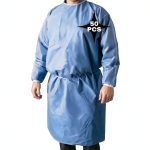 PrimaCare IG-1702CS Disposable Isolation Gown Pack of 50 Knit Cuffs-0