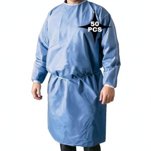 PrimaCare IG-1702CS Disposable Isolation Gown Pack of 50 Knit Cuffs-0