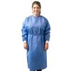 Isolation Gowns 100-Pack Disposable Large Blue SMS with Knit Cuffs-3