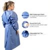 Isolation Gowns 100-Pack Disposable Large Blue SMS with Knit Cuffs-2