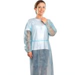 Disposable Isolation Gown JEVOLVE Level-1 PP+PE Waterproof 10pcs-0