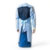 Isolation Gown Dynarex 2140 CPE Thumb Loop Blue Universal Pack of 75-3