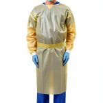 Medtecs Disposable Isolation Gowns AAMI Level 4 PPSB+PE Yellow 10 PC-0
