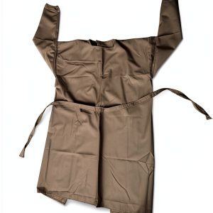 Reusable Isolation Gown Keebomed PPE Knee Length Knit Size Beige/Tan-0